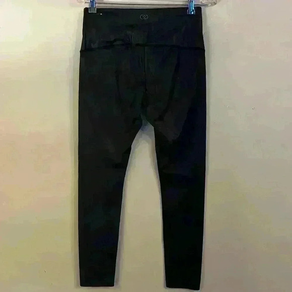 CALIA Power Sculpt Collection Faux Leather Leggings~Pure Black - Picture 5 of 10